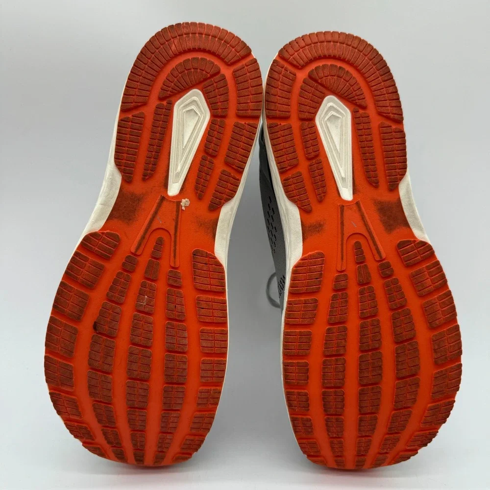 RCQZ Mens Running Shoes Size 10.5 Grey Orange Mesh Athletic Sneakers